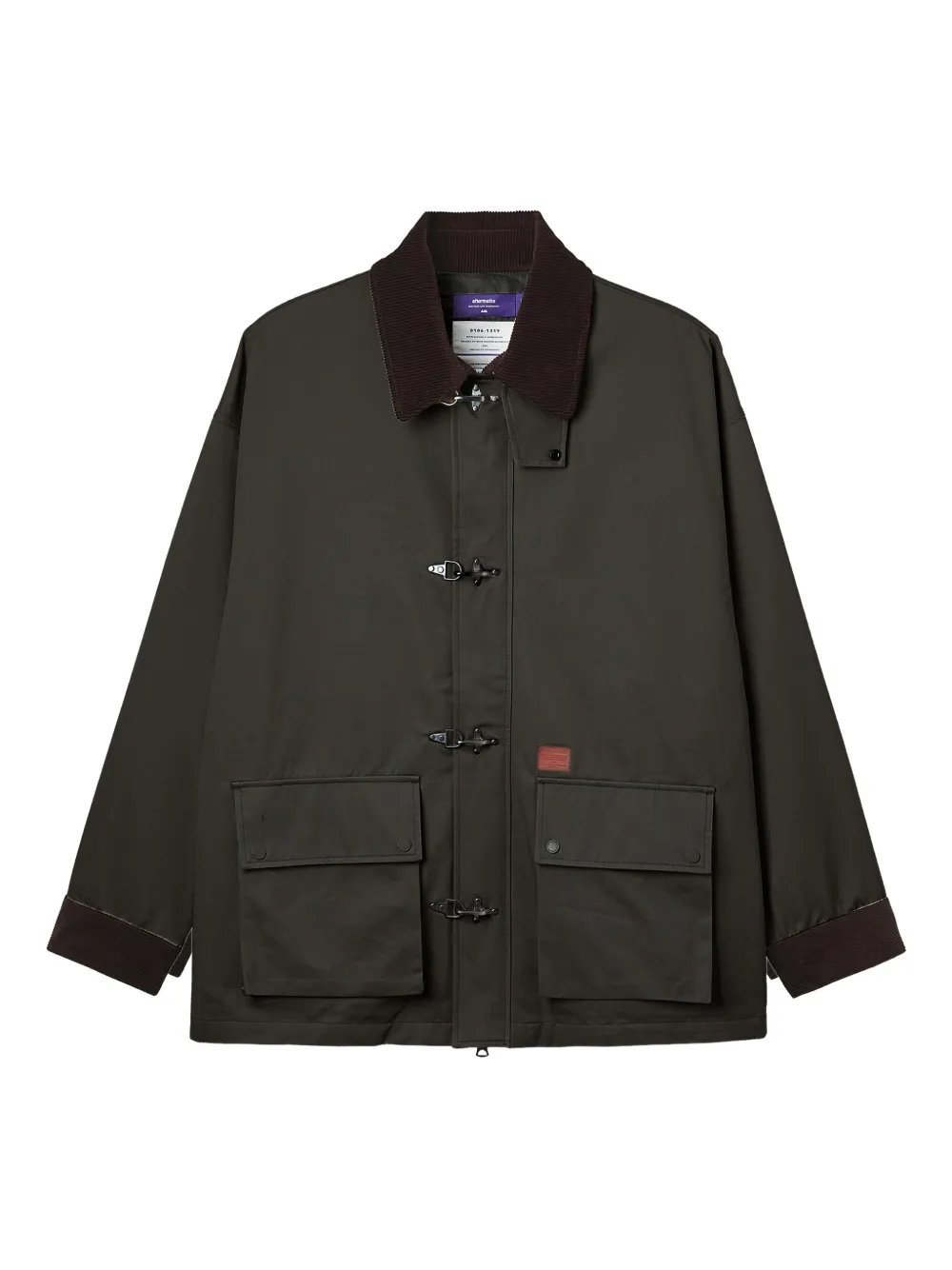aftermaths corduroy trim pocket jacket | Brown | Image 1