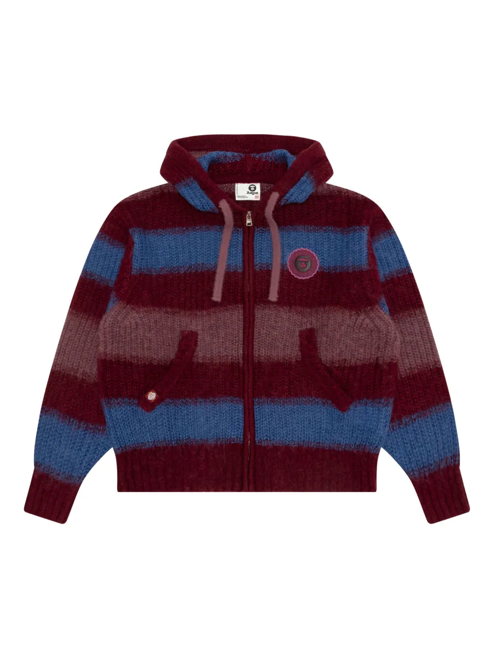 Aape By A Bathing Ape Striped Hoodie In Multi