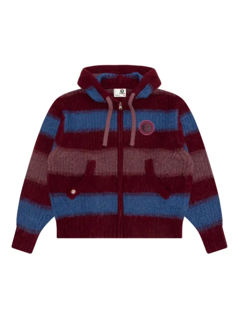 AAPE BY *A BATHING APE® hoodie con motivo de rayas