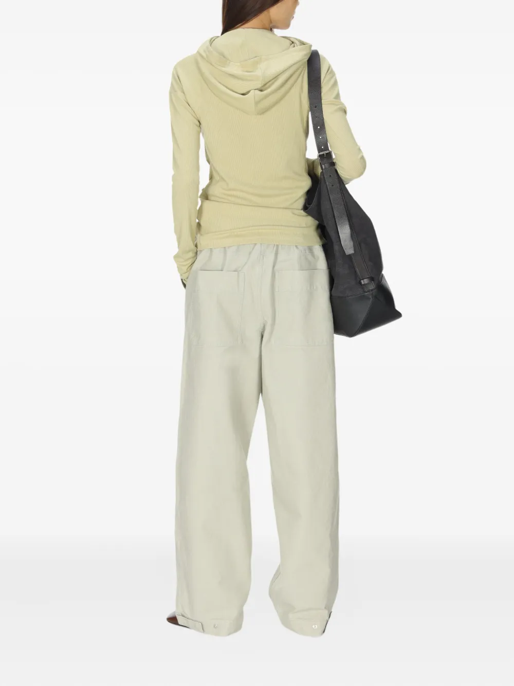 Low Classic Button-up Hoodie In Neutral