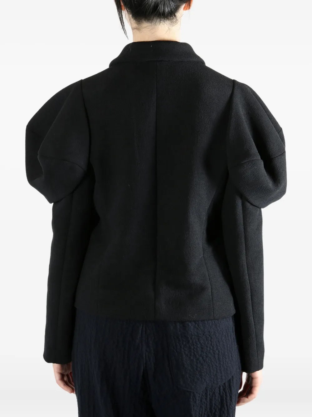 Comme Des Garçons Comme Des Garçons Blazer met pofmouwen Zwart