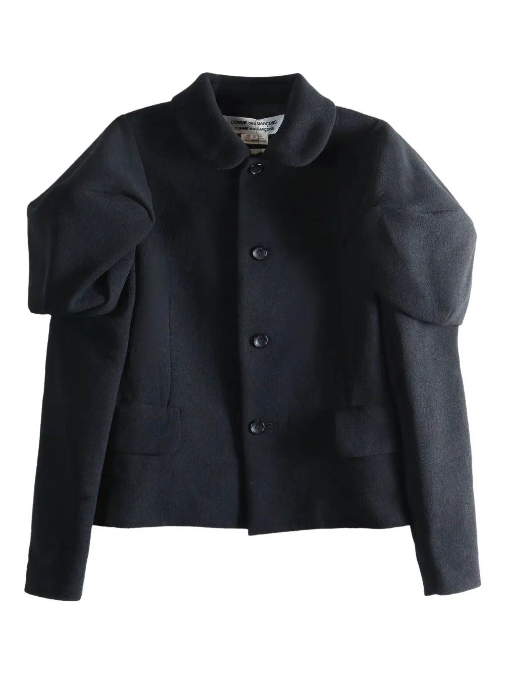 Comme Des Garçons Comme Des Garçons puff sleeve blazer - Nero