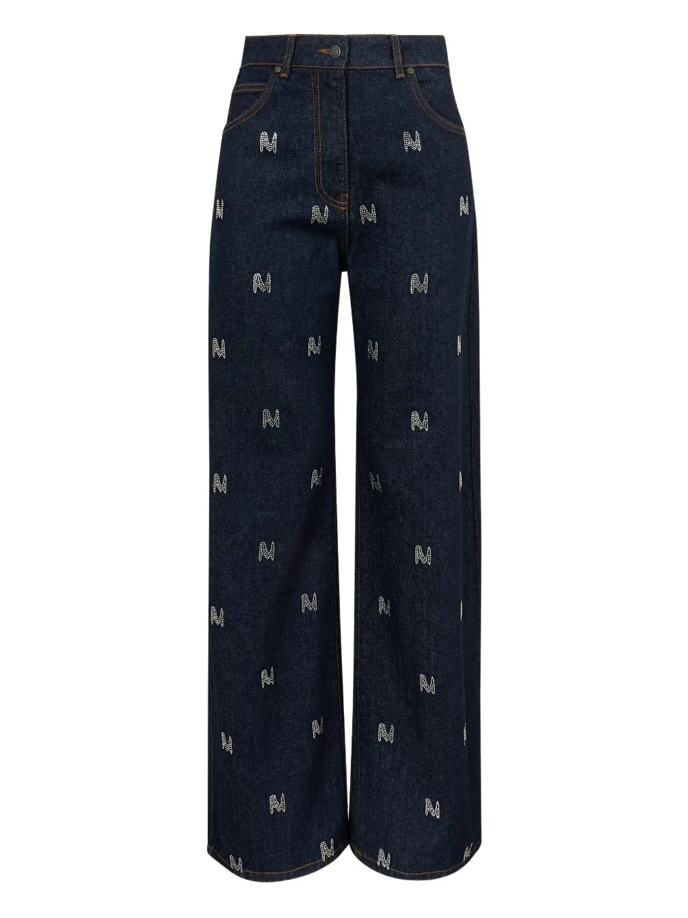Msgm Woman Jeans Blue Size 8 Cotton In Blue