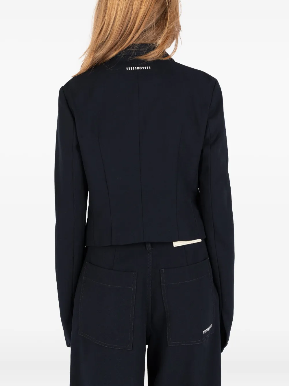 Société Anonyme Buttoned Wool Jacket In Blue