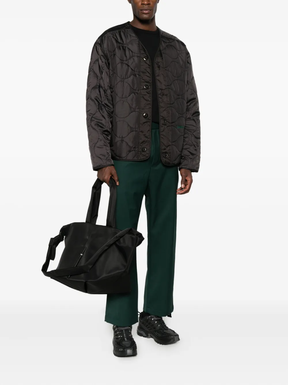 Côte And Ciel Logo-detailing Tote Bag In Black