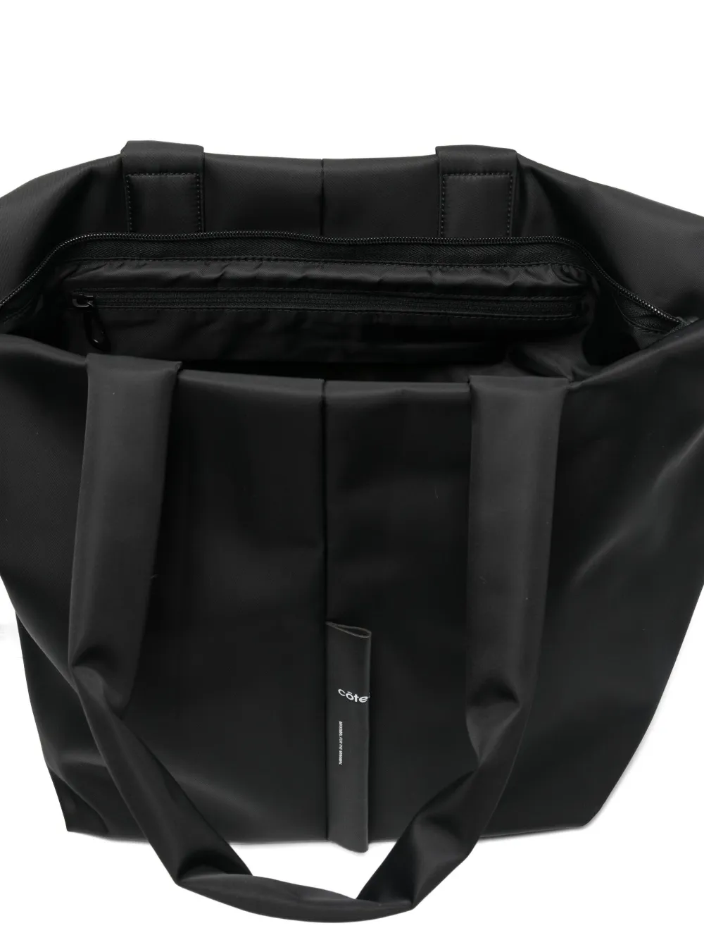 Côte And Ciel Logo-detailing Tote Bag In Black