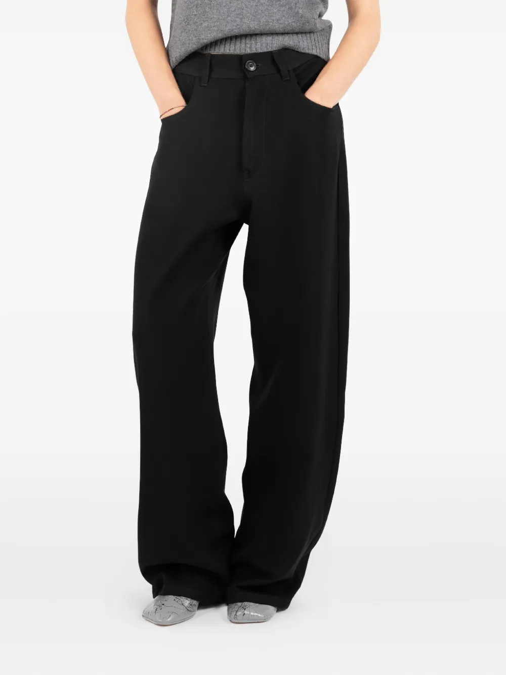 Société Anonyme Redcross Wool Trousers In Blue