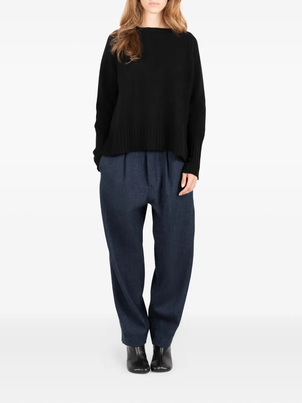 Société Anonyme Japp Pleated Trousers In Blue