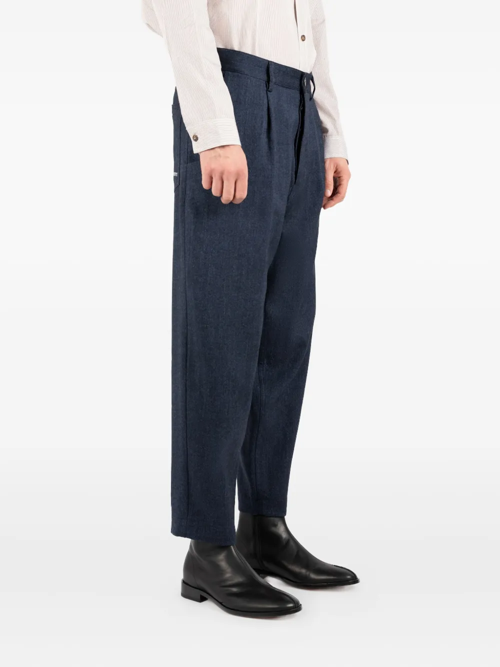 Société Anonyme Japp Pleated Trousers In Blue