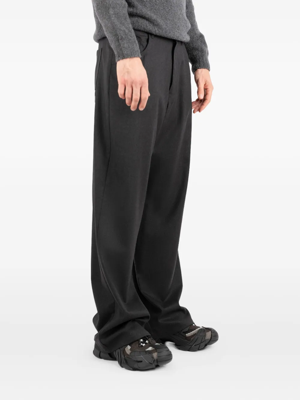 Société Anonyme Redcross Wide-leg Trousers In Black