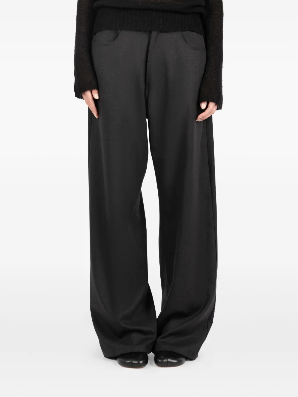 Société Anonyme Redcross Wide-leg Trousers In Black