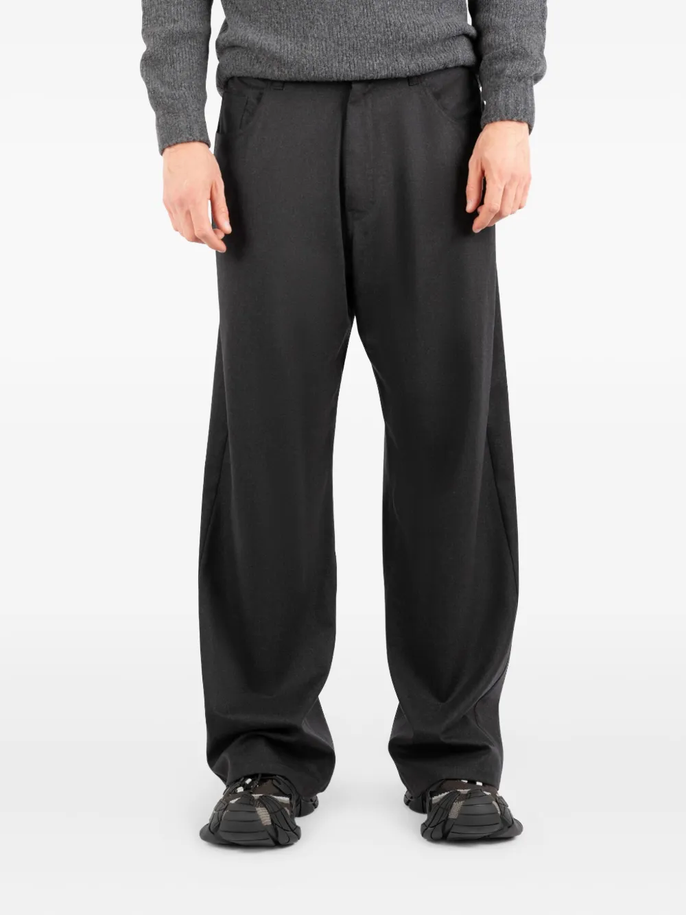 Société Anonyme Redcross Wide-leg Trousers In Black