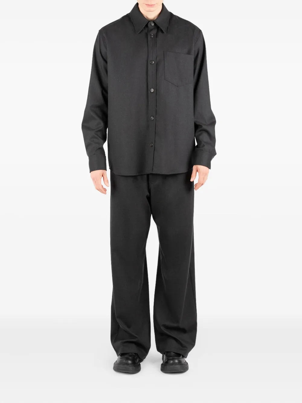 Société Anonyme Redcross Wide-leg Trousers In Black