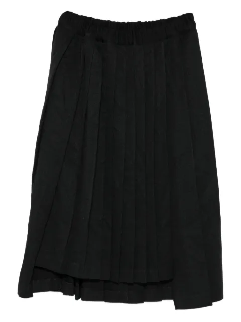 Black Comme Des Garçons pleated skirt