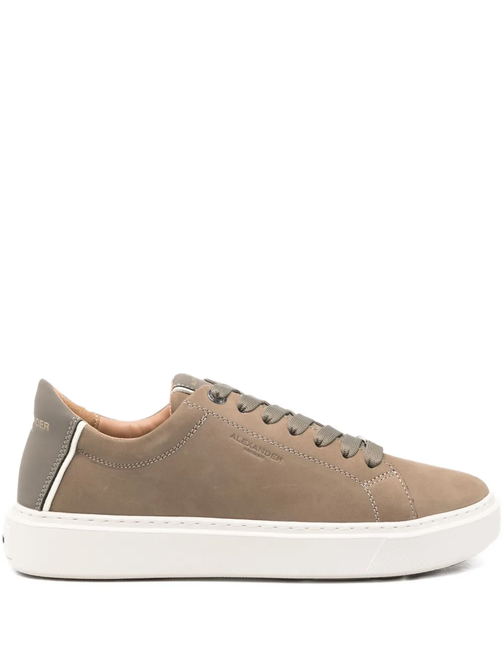 Alexander Smith lace-up leather sneakers | Green | Image 1