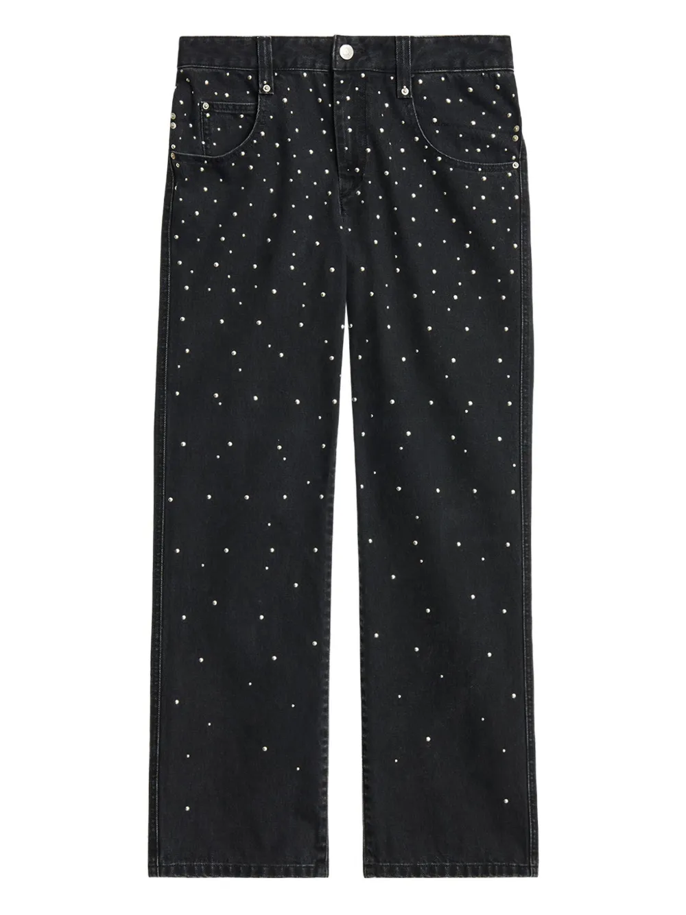 MARANT ÉTOILE Brinsa gradient-studded jeans | Black | Image 1