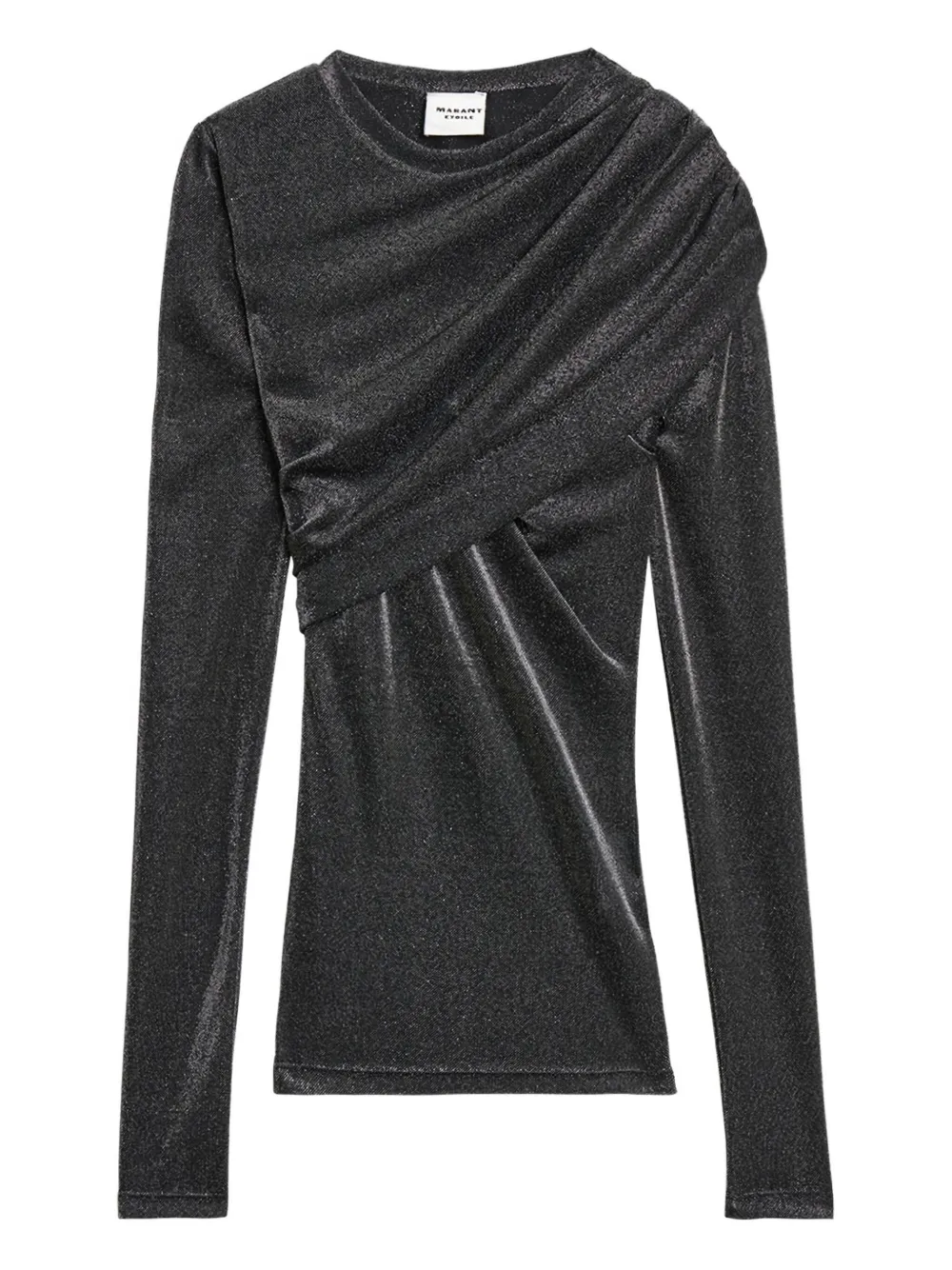 MARANT ÉTOILE top drapeado de lúrex | gris | Image 1