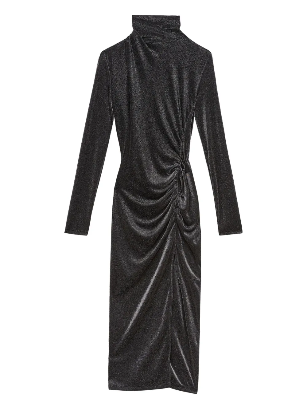 MARANT ÉTOILE vestido Jenisa midi drapeado | gris | Image 1