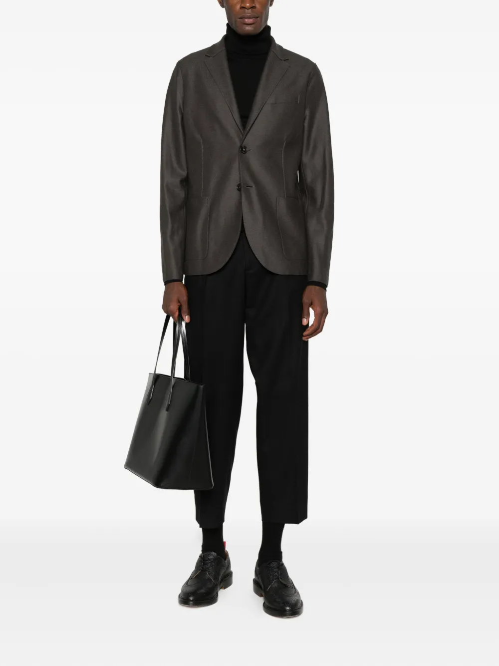 Briglia 1949 pleat-detail tailored trousers - Zwart