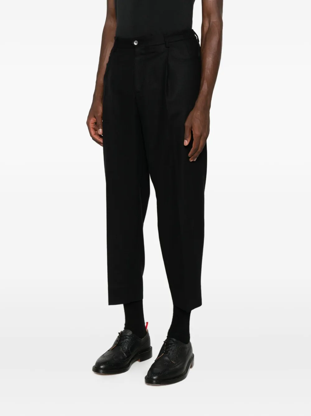 Briglia 1949 Pantalon met geplooid detail Zwart