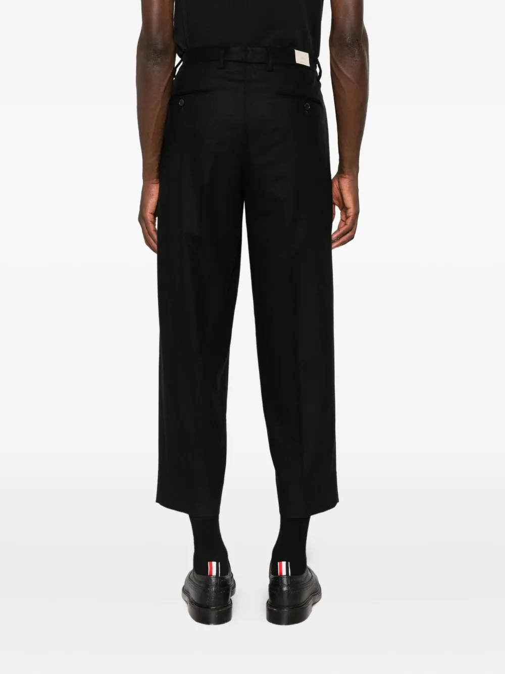 Briglia 1949 Pantalon met geplooid detail Zwart