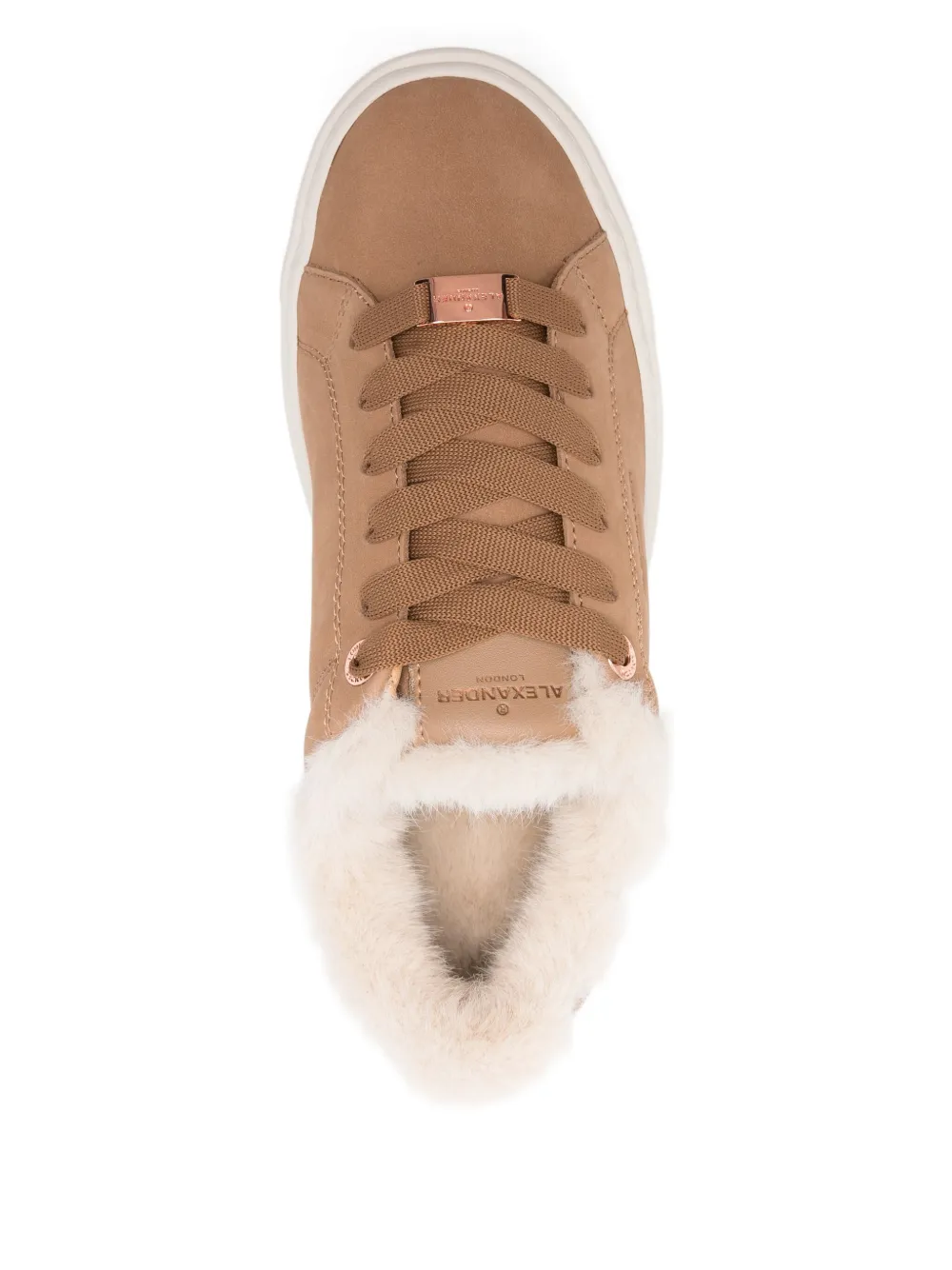 Alexander Smith Leren sneakers Beige