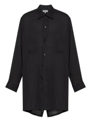 Yohji Yamamoto ボタン シャツ | ブラック | FARFETCH JP