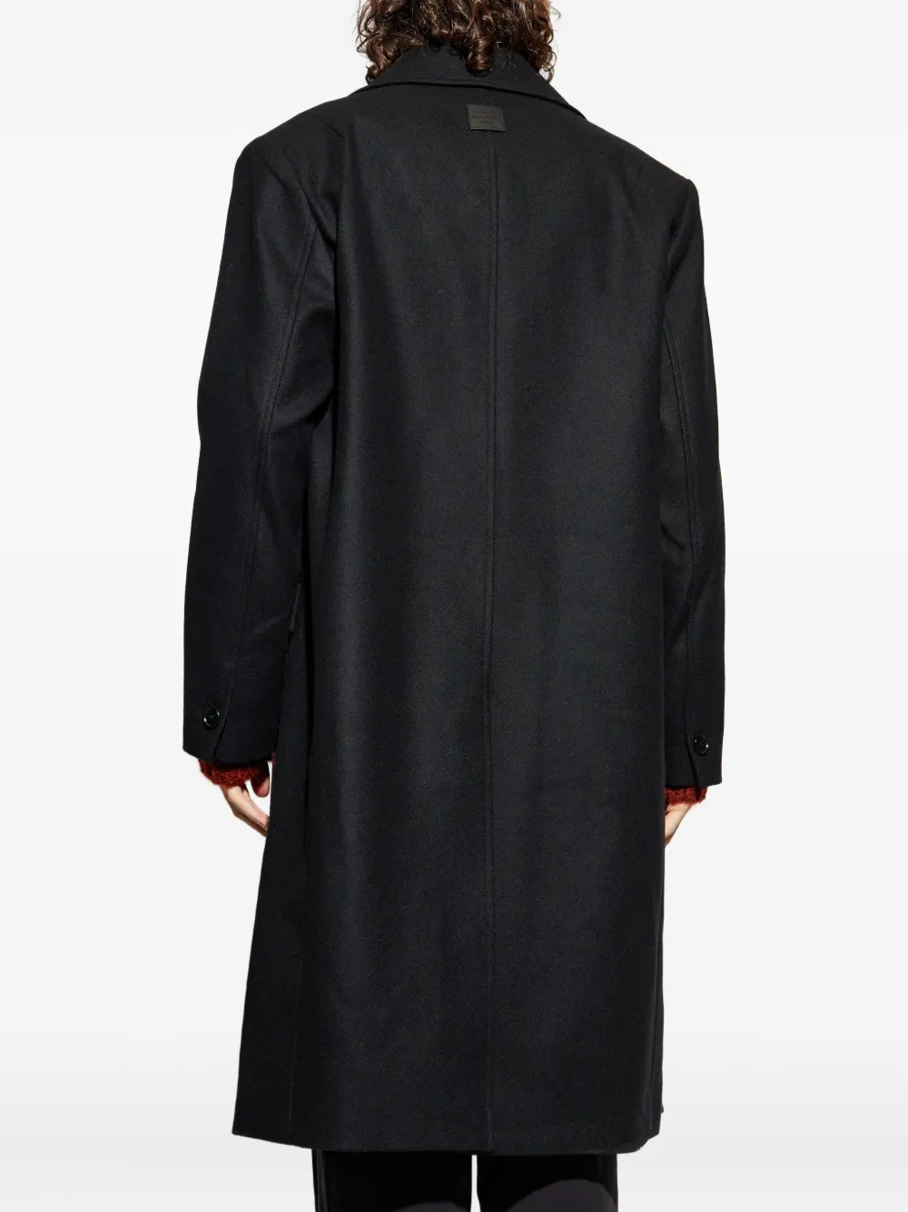 AllSaints Curran jas met dubbele rij knopen Zwart