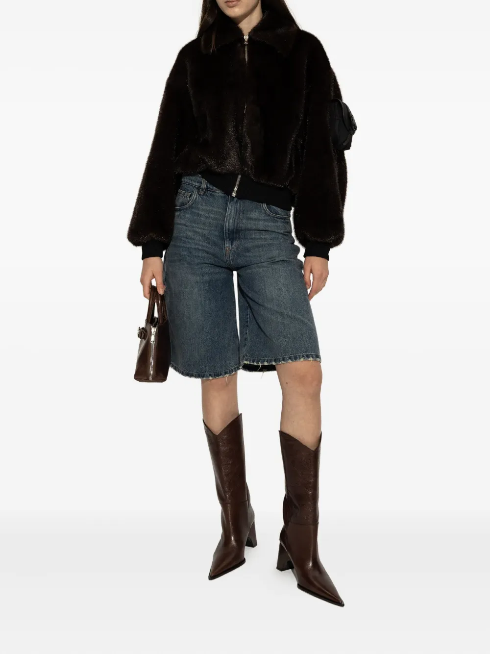 Coperni Pointed Ankle Boots In Brown