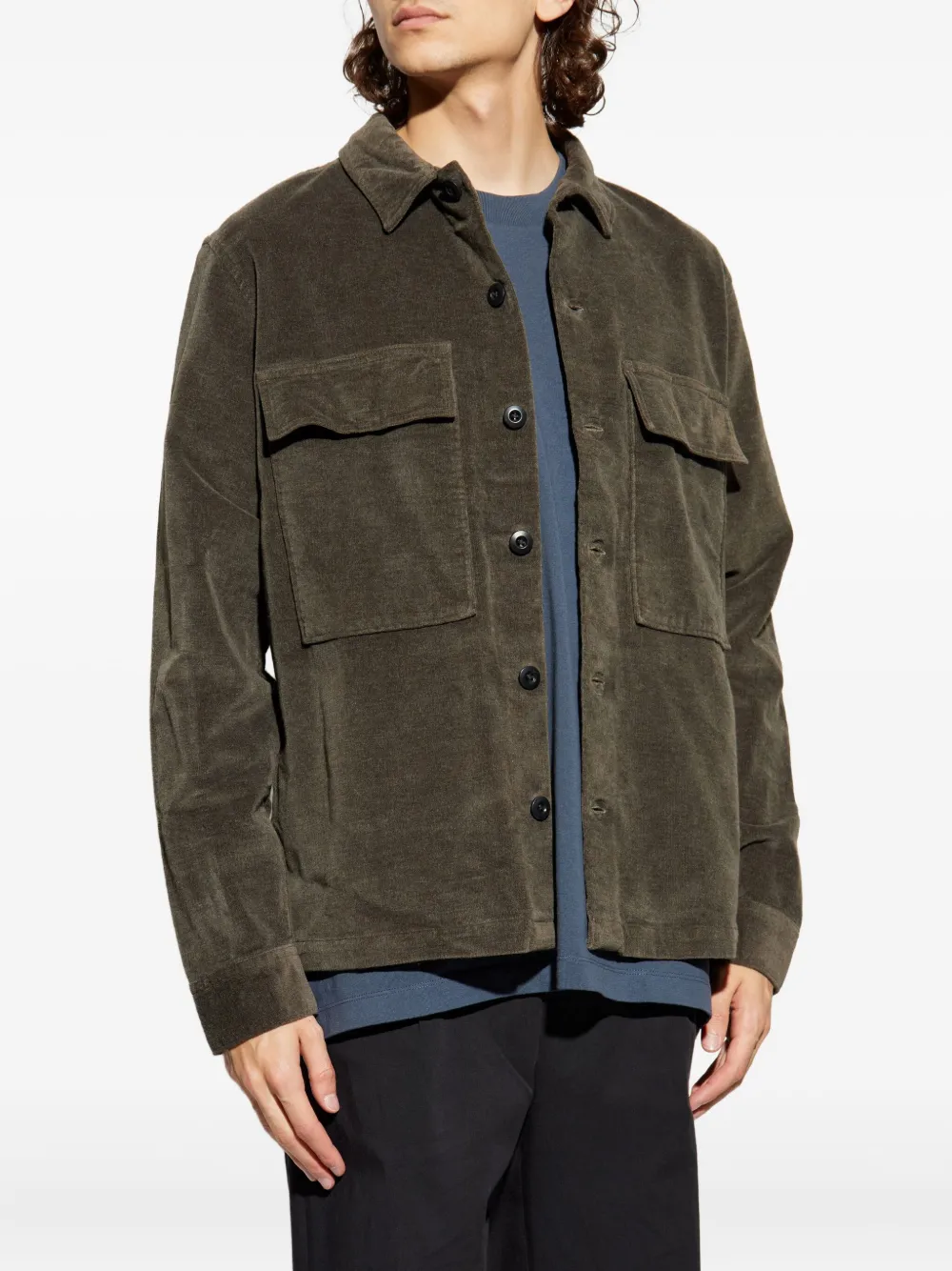  Allsaints Hawker Pocket Shirt - Brown 