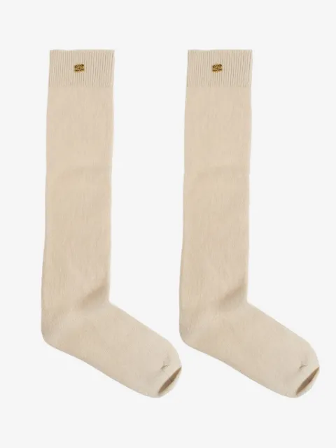 GANNI logo-plaque socks