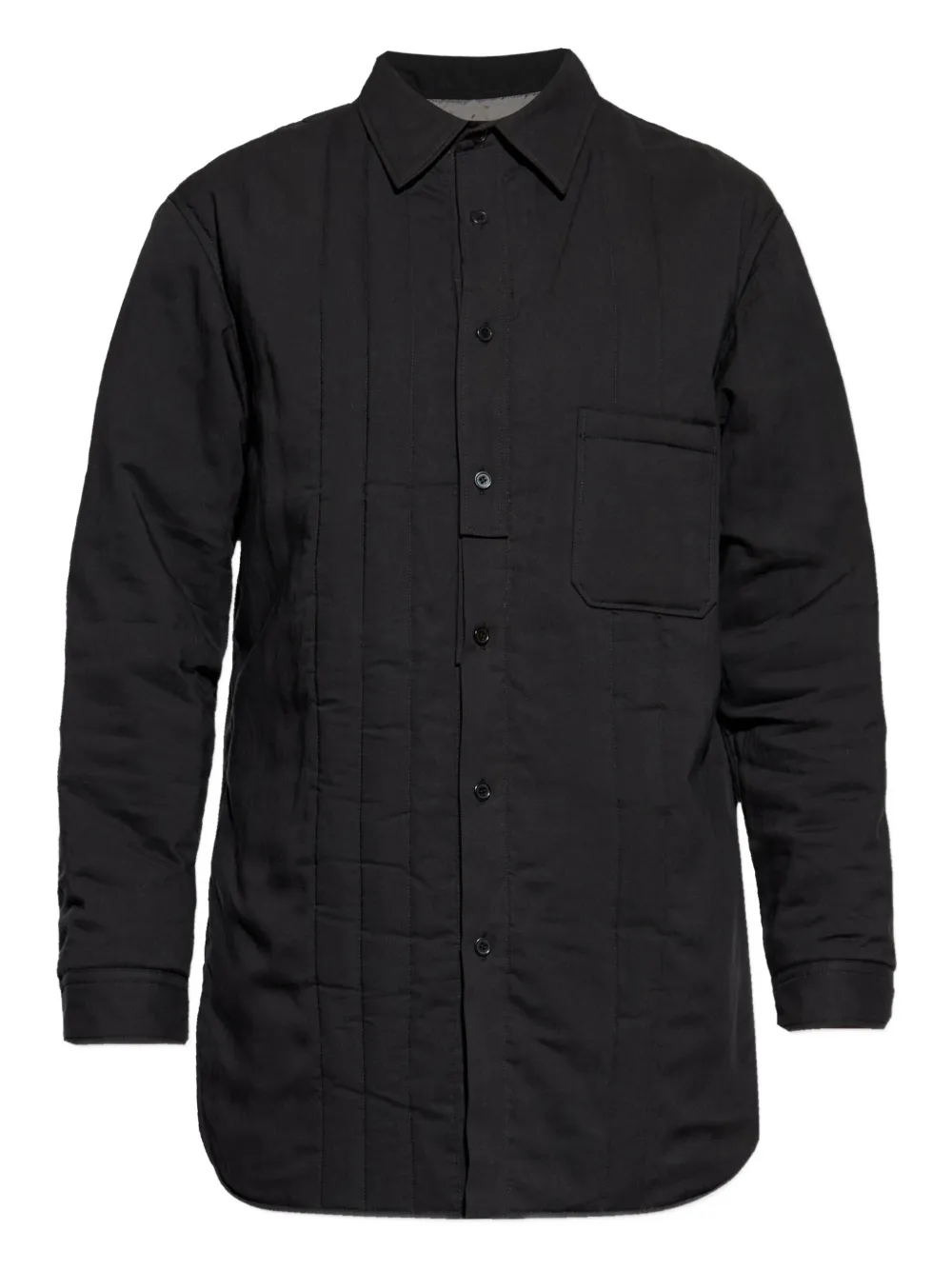 Yohji Yamamoto camisa con bolsillos | negro | Image 1