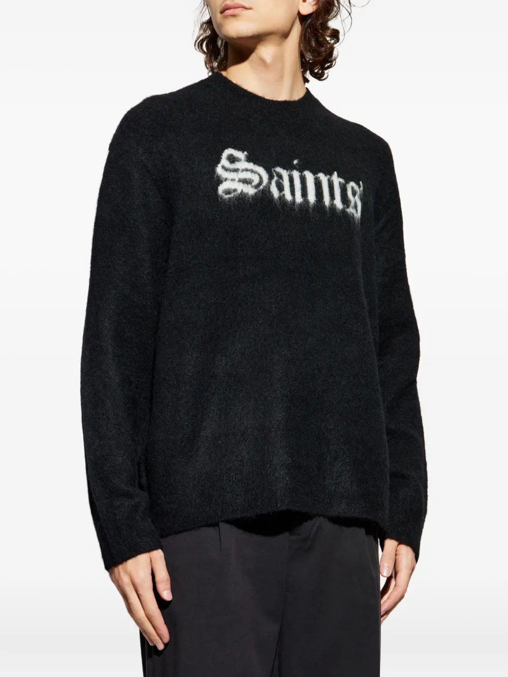  Allsaints Saints Graphic Sweater - Black 