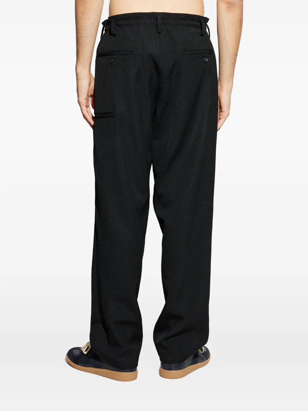 Yohji Yamamoto Gabardine broek Zwart