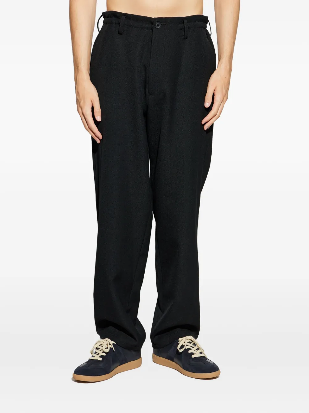 Yohji Yamamoto Gabardine broek Zwart