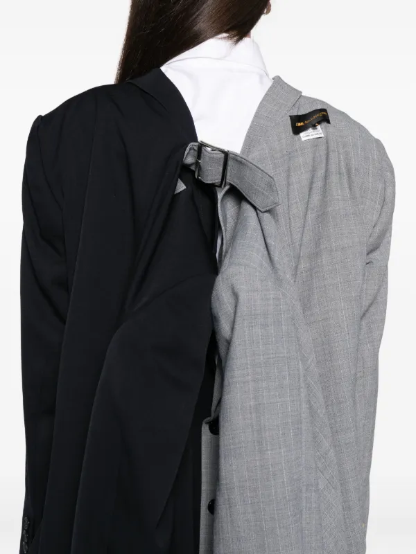 Comme Des Garçons Checked Jacket | Grey | FARFETCH CA