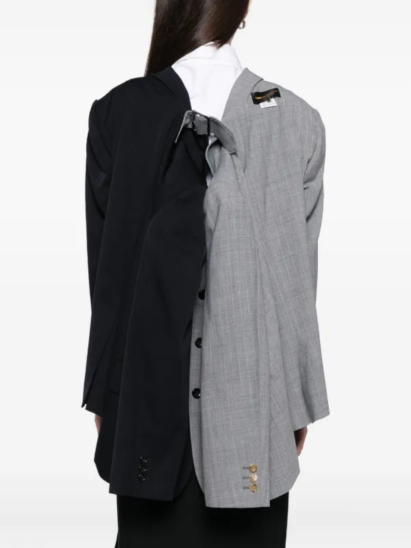 Comme Des Garçons Checked Jacket | Grey | FARFETCH CA