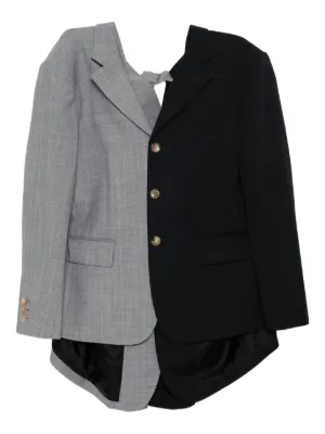 Comme Des Garçons アシンメトリー ジャケット | ブラック | FARFETCH JP