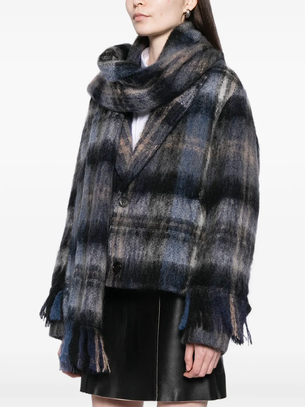 LOEWE Geruite blazer Blauw