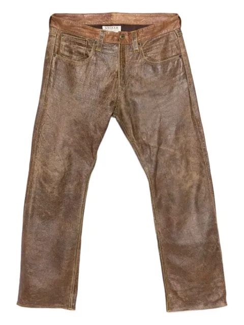 A.N.G.E.L.O. Vintage Cult 1990s leather straight-leg trousers