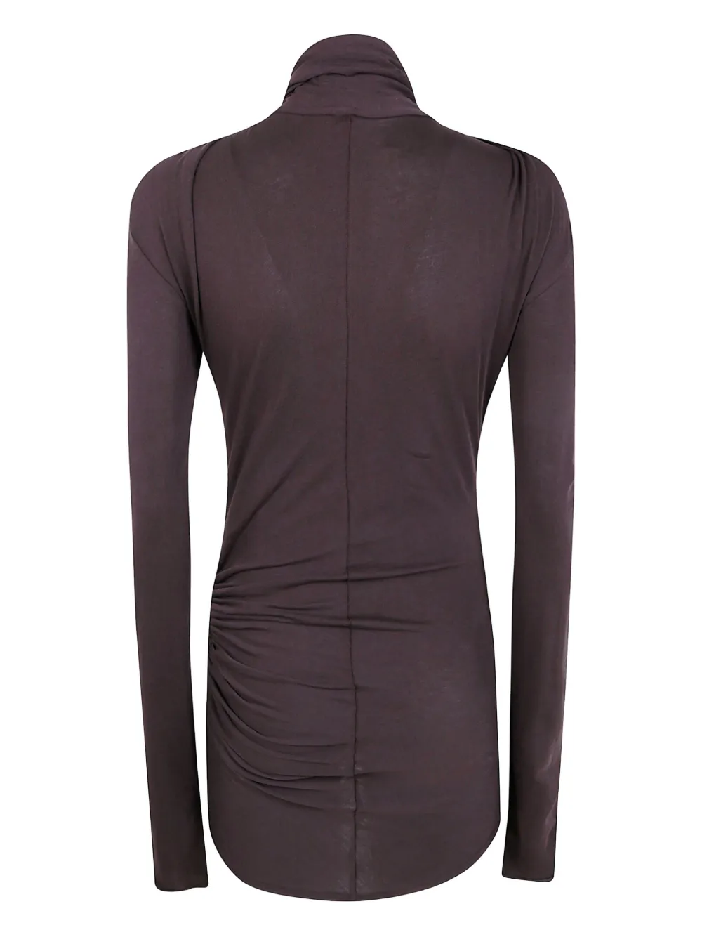 ENTIRE STUDIOS draped-design high-neck top - Bruin