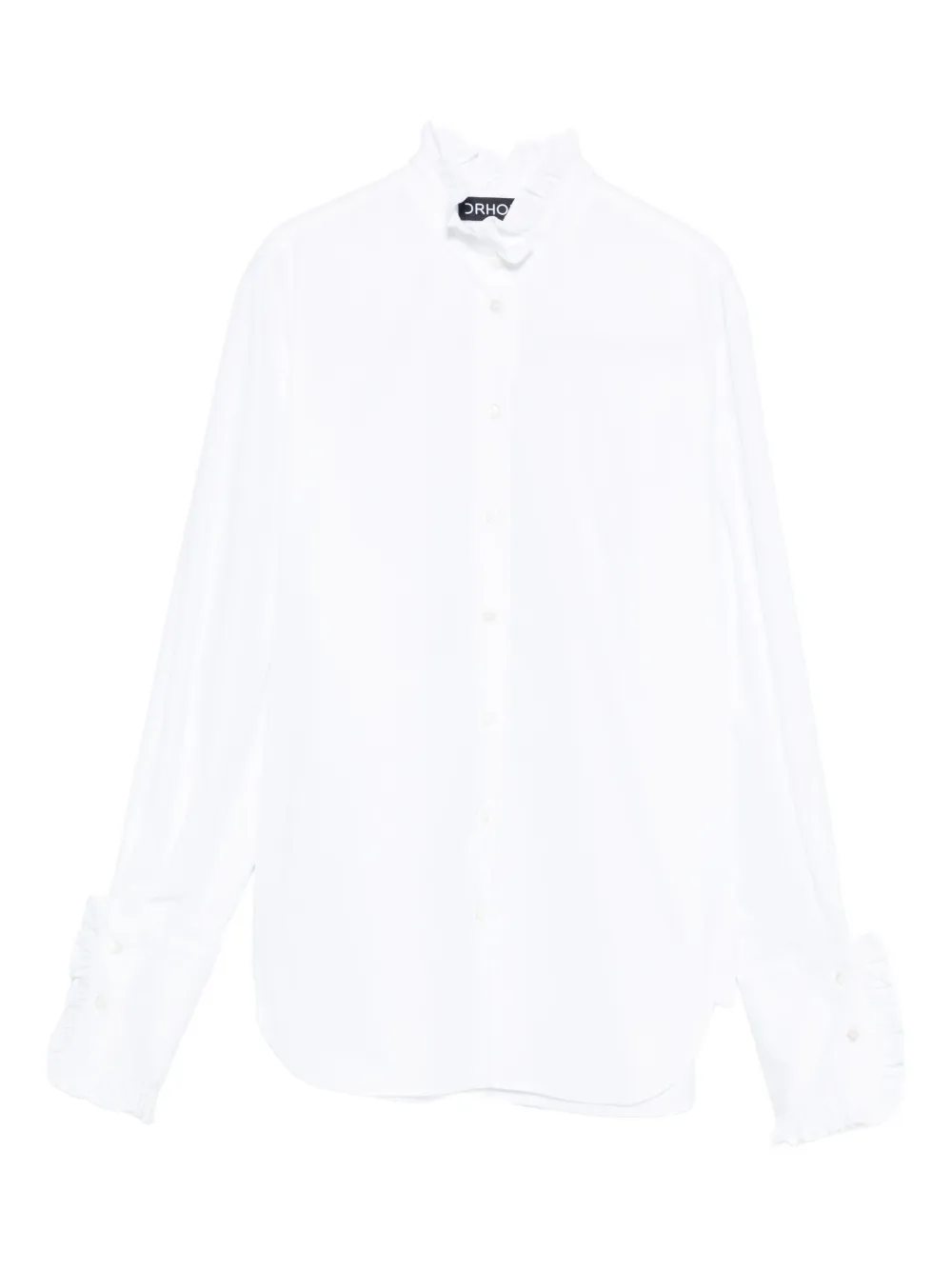 Drhope Ruffled-trim Shirt In White