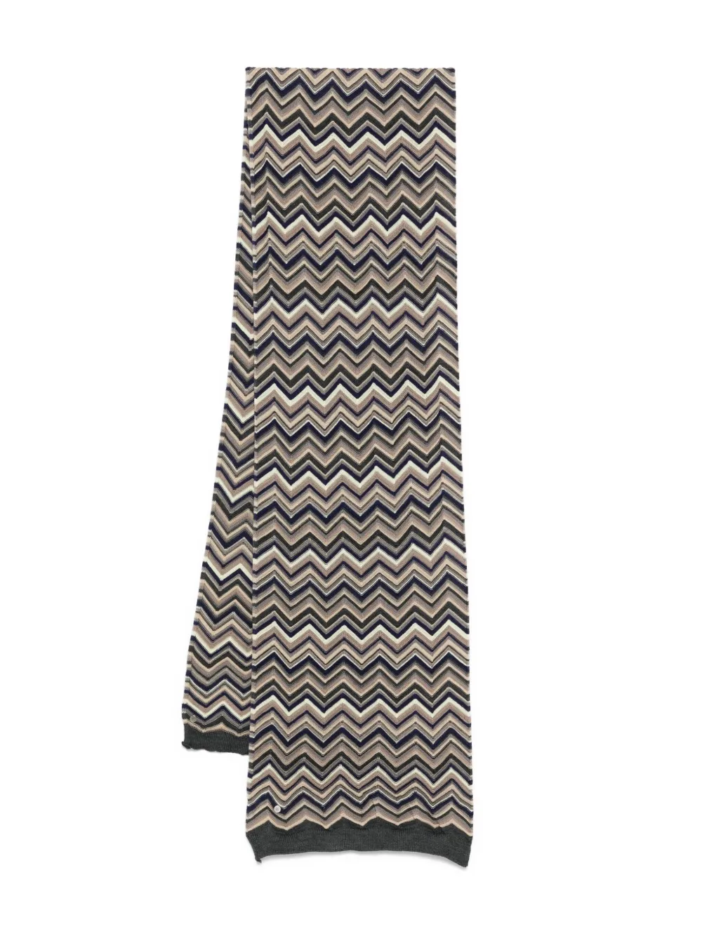 Missoni chevron-pattern scarf | Black | Image 1