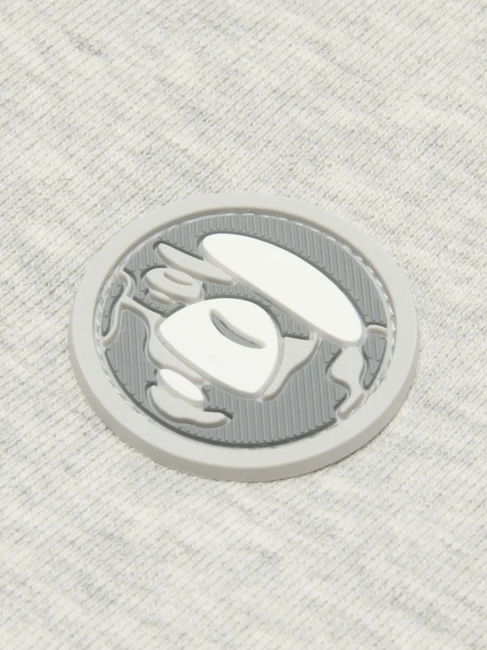 Aape By A Bathing Ape Logo Appliqué Zip Hoodie In Gray