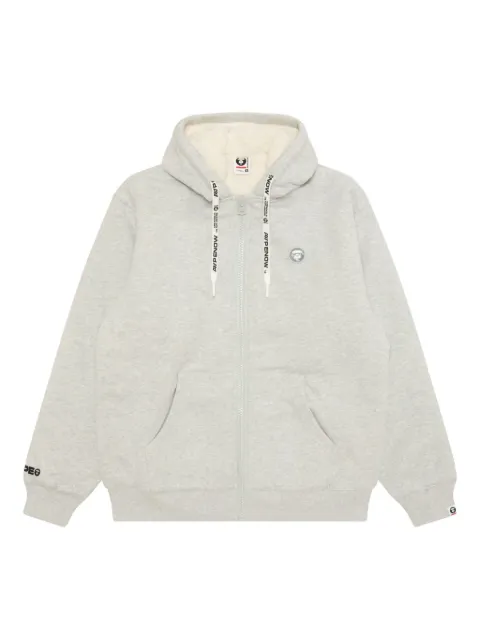 AAPE BY *A BATHING APE® logo appliqué zip hoodie