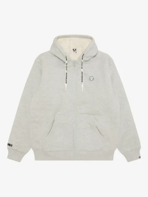 AAPE BY *A BATHING APE® logo appliqué zip hoodie