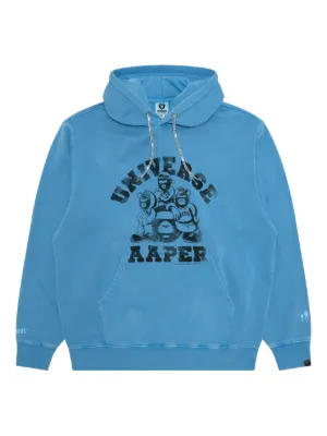 Moose Knuckles logo-print Hoodie | Blue | FARFETCH