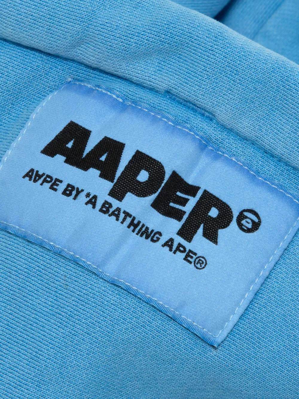 Aape By A Bathing Ape Cotton Hooded Sweatshirt In Blue