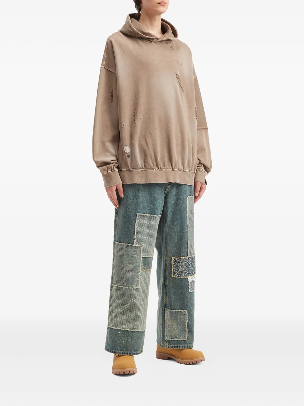 Musium Div. distressed panelled hoodie | Hoodies | Image 2