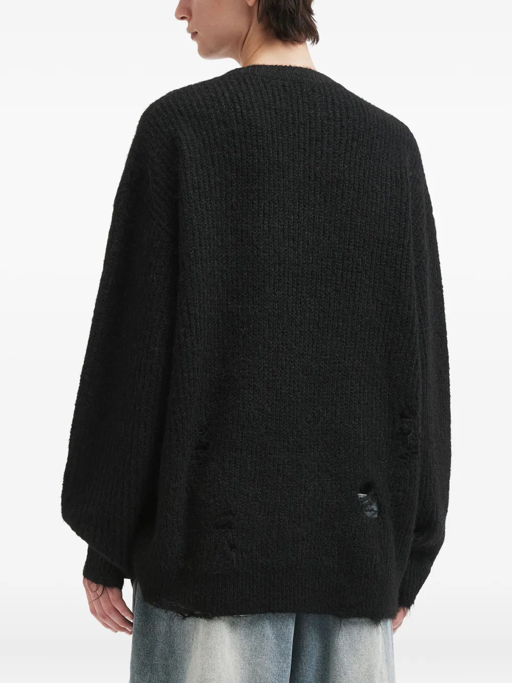 Musium Div. Gerafelde trui Zwart